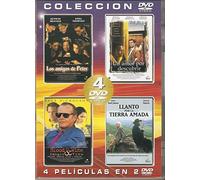 COLECCIÓN 4 PELÍCULAS EN 2 DVD /UN AMOR POR DESCUBRIR /SANGRE Y VINO / LOS AMIGOS DE PETER / LLANTO POR LA TIERRA AMADO