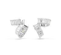 Colección Ariana Grande, cristal transparente y perlas, acabado de rodio, parte de la colección de joyas Ariana Grande, collares, aretes y pulseras, talla única, Metal con acabado de rodio, circonita