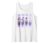 Colección Botánica Floral Acuarela Púrpura Camiseta sin Mangas
