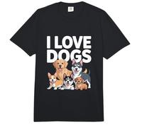 Colección Canina Linda I Love Dogs Comfort Colors Adult Heavyweight T-Shirt
