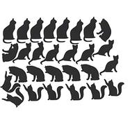 Colección Cat Kitten (calcomanías de vinilo para gatos, color negro)