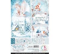 Colección Ciao Bella Winter Journey Creative Pad A4 (9 Papeles de 21x29,7 cm)