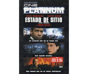 Colección Cine Platinum: Estado de Sitio, DVD Película de Acción, con Denzel Washington, Bruce Willis, Annette Bening, Estuche Slim