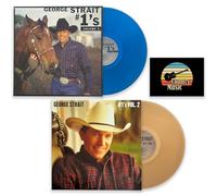 Colección completa de colores George Strait #1: Volumen 1, azul, volumen 2, dorado, incluye tarjeta de arte adicional