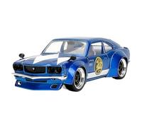 Colección Conmemorativa para Entusiastas del Modelo De Coche De Aleación Mazda RX3 1974 A Escala 1:24 No Control Remoto Modelos(Azul)