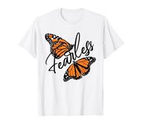 Colección Creativa de Mariposa Hermosa sin Miedo Camiseta
