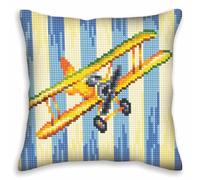 Colección D'Art Kit de Cojín de Punto de Cruz Nostalgia, Artículo: 5 400 Tamaño 40x40 cm.