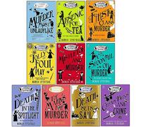 Colección de 10 libros de A Murder Most Unladylike Mystery Series de Robin Stevens (Murder Most Unladylike, Arsénico para el té, Asesinato de primera clase, Jollyfoul Play, Muérdago y asesinato, Mejo