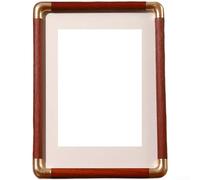 Colección de 2 marcos de fotos de plástico con borde redondeado para 6 pulgadas, 7 pulgadas, 8 pulgadas, 10 pulgadas y para fotos A4, adecuado para interiores residenciales y comerciales (rojo A)