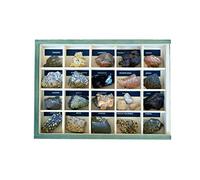 Colección de 20 Rocas Volcánicas e Ígneas Premium en Caja de Madera Natural - Rocas educativas de Gran tamaño con Hoja de descripción. Kit Geología para niños