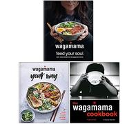 Colección de 3 libros de Wagamama de Hugo Arnold (El libro de cocina de Wagamama, [tapa dura] wagamama alimenta tu alma y [tapa dura] Wagamama a tu manera)