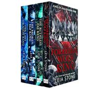 Colección de 4 libros de Kings of Avalier escrita por Leia Stone (El último rey dragón, el rey elfo roto, el rey de las hadas despiadado y el rey lobo prohibido)