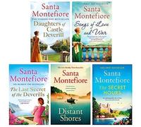 Colección de 5 libros de las Crónicas de Deverill de Santa Montefiore (Canciones de amor y de guerra, Hijas del castillo Deverill, El último secreto de los Deverill, Las horas secretas, Las costas le