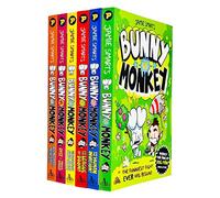Colección de 6 libros de Bunny Vs Monkey (Bunny Vs Monkey, League of Doom, The Supersonic Aye-Aye, The Human Invasion, Rise of the Maniacal Badger, ¡Mezcla del multiverso!)