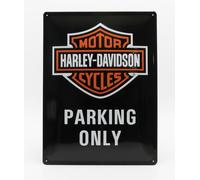 COLECCIÓN DE ACCESORIOS DE MODELISMO 3D PLACA DE METAL - HARLEY DAVIDSON NEGR...