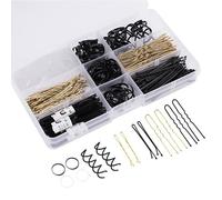 Colección de accesorios para el cabello a la moda, kit de horquillas con pasadores y pinzas en forma de U, gomas elásticas transparentes par