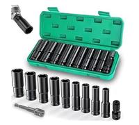 Colección de adaptadores de enchufe de acero multiusos de 10 a 24 mm con revestimiento inoxidable, adecuado para mejoras del hogar y talleres, herramienta eléctrica hexagonal de ingeniería precisa