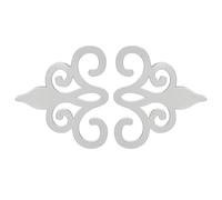 Colección de adhesivos acrílicos para pared, 10 unidades, calcomanías modernas para interiores elegantes del hogar (plateado)