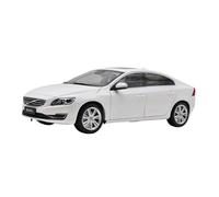 Colección de Adornos Coche aleación fundida a presión Volo S60L a Escala 1 18 Recuerdo navideño(White)