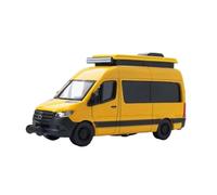 Colección De Adornos Estáticos De Simulación De Modelo De Coche De Aleación Mercedes-Benz Sprinter MPV A Escala 1:64 No Control Remoto Modelos(Yellow)