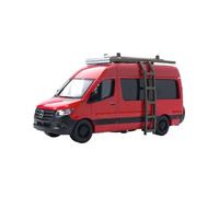 Colección De Adornos Estáticos De Simulación De Modelo De Coche De Aleación Mercedes-Benz Sprinter MPV A Escala 1:64 No Control Remoto Modelos(Rojo)
