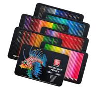 Colección de arte de acuarela de 180 lápices de colores premium para técnicas húmedas y secas Excelente para nuevos usuarios y expertos Juego de lápices para artistas principiantes