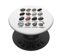 Colección de asteroides Amantes de la Ciencia Espacial y la astronomía PopSockets PopGrip Adhesivo