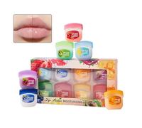 Colección De Bálsamos Labiales Frutales | 8 Piezas Sabor A Fruta Anti-Grietas Hidratantes Para La Piel | Mini Juego De Bálsamos Labiales | Para Labios Secos, Descamados, Oscuros Y Hundidos