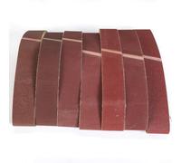 Colección de bandas de lijado Siete correas de óxido de aluminio diseñadas para una molienda eficiente en metal y madera (mezcla)