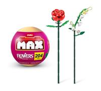 Colección de Bloques de construcción MAX Premium Flowers (Lily of Valley and Rose, 1 cápsula) de ZURU(hasta 243 Piezas; 2 Flores por cápsula; 10 diseños para coleccionar).