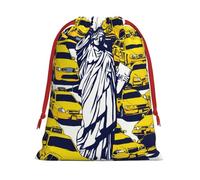 Colección de bolsas de regalo con cordón con estampado de la ciudad de Nueva York, bolsas de regalo de cumpleaños, Navidad, regalos de fiesta