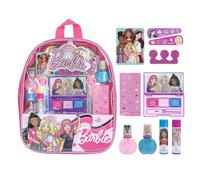 Colección de bolsos de maquillaje Barbie - Townley girl, de 12 piezas, incluyendo bálsamo labial, esmalte de uñas, Lima de uñas, arco para el cabello y otros accesorios para niños mayores de 3 años pa