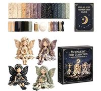 Colección de bricolaje Fairy Patchworks, kit de costura de patchworks de fairy de flores para niñas, hacer 4 piezas de fairies de flores aladas, proyecto de tela DIY Craft Set para principiantes