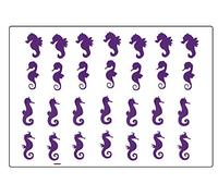 Colección de caballitos de mar (calcomanías de vinilo morado)