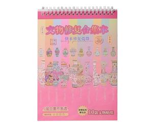 Colección de calcomanías de escena de restauración histórica antigua, proyectos de manualidades históricas y manualidades, juego de arqueología para álbumes de recortes