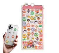 Colección de calcomanías, ilustraciones artísticas de manga, de textura, imágenes de vinilo texturizado, kit de material de artes visuales, colección estética para artesanos, variedad en