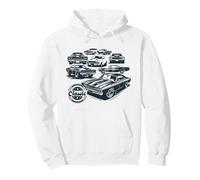 Colección de Coches clásicos Vintage Muscle Cars Sudadera con Capucha
