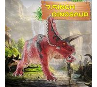 Colección de dinosaurios - Triceratops Dinosaurio Model | Dinosaurios de plástico pentaceratops | Lindo educativo Pentaceratops Set Animal Toys Regalos para niños pequeños y amantes de los