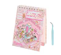 Colección de escenas de pegatinas, libro de pegatinas de escena con pinzas, libro de colección de escenas de calcomanías 3D di-y, fomenta la imaginación, la narración de cuentos, las habilidades motor