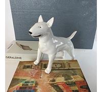 Colección De Figuritas De Perro Toro Creativas Simples, Estatua De Perro, Gabinete De Vino De Entrada De Habitación, Decoraciones De Oficina, Artesanías De Resina,B,29x9x19.8CM