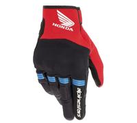 Colección de guantes de moto Alpinestars Copper Honda en negro, rojo y azul L
