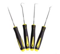 Colección de herramientas de recogida y gancho de 4 piezas para aplicaciones automotrices como separación de cables de extracción de fusibles y recuperación de arandelas en espacios reducidos