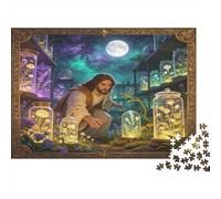 Colección de Hongos Mágicos Puzzle de 1000 Piezas Papel para Adultos Noche Misteriosa Juego de Puzzle 1000 Piezas Relajante Decoración Regalo 70x50cm/1000pcs