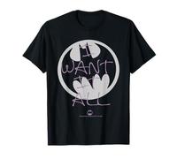 Colección de Iconos de Fan Clips de Batman DC con la Letra I Want It All Camiseta
