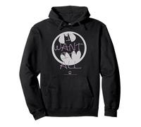 Colección de Iconos de Fan Clips de Batman DC con la Letra I Want It All Sudadera con Capucha