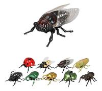 Colección de Insectos Interactivos Realistas: Escarabajos, Abejas y Mariquitas realistas para el juego educativo infantil. Figuras de insectos articuladas con cuerda. Regalo científico para (#B)