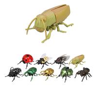Colección de Insectos Interactivos Realistas: Escarabajos, Abejas y Mariquitas realistas para el juego educativo infantil. Figuras de insectos articuladas con cuerda. Regalo científico para (#C)