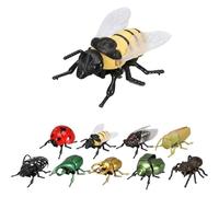Colección de Insectos Interactivos Realistas: Escarabajos, Abejas y Mariquitas realistas para el juego educativo infantil. Figuras de insectos articuladas con cuerda. Regalo científico para (#A)