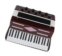 Colección De Instrumentos Musicales De Madera Hechos A Mano, Adornos Decorativos, Mini Acordeón, Modelo En Miniatura, Decoración musical instrumento Miniatura (Color : Brown)