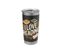 Colección de lectores para amantes de los libros I Love Reading Vaso térmico de acero inoxidable de doble pared